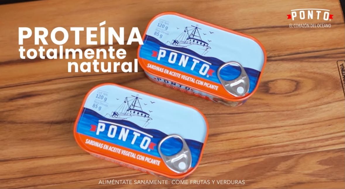 Ahora sí, nuestro ingrediente estrella. Sardinas ponto en aceite vegetal picante.