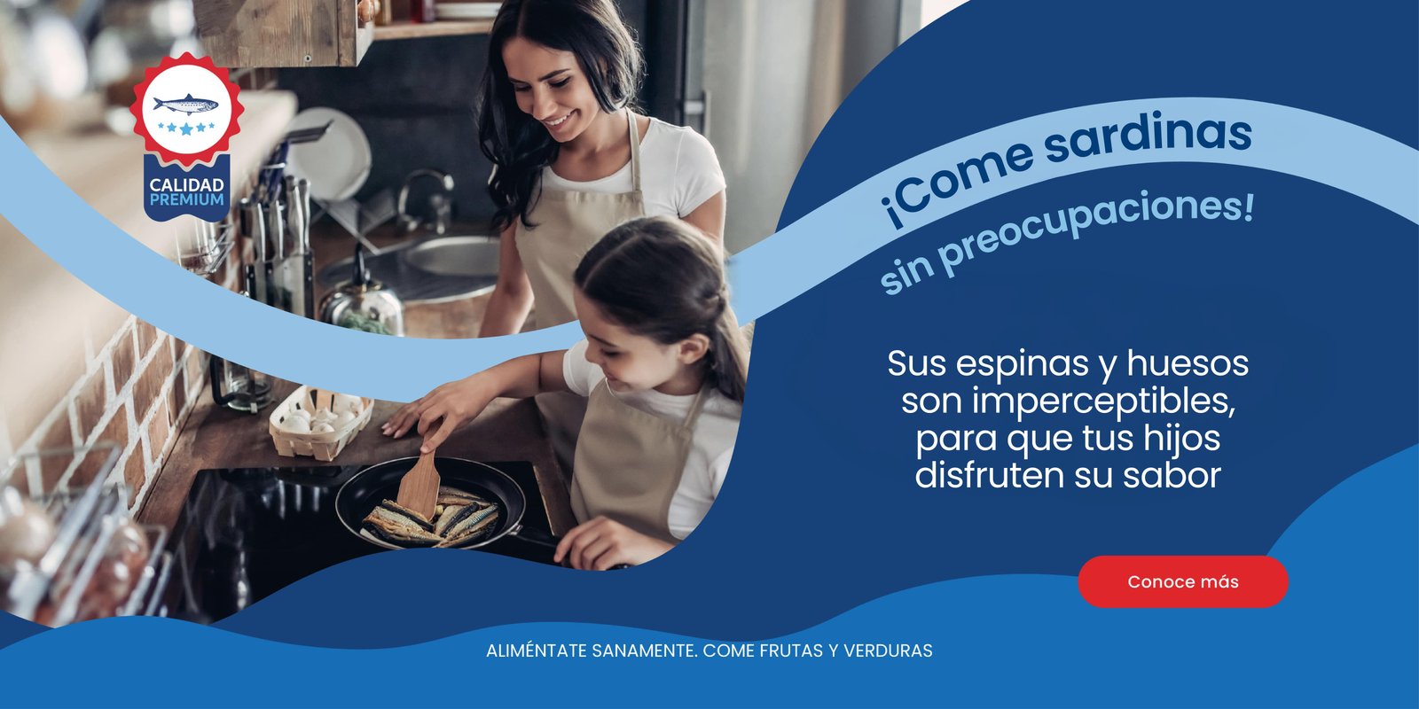 Madre e hija cocinando