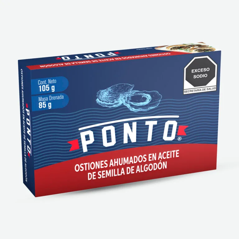 Ostiones ahumados en aceite de semilla de algodón