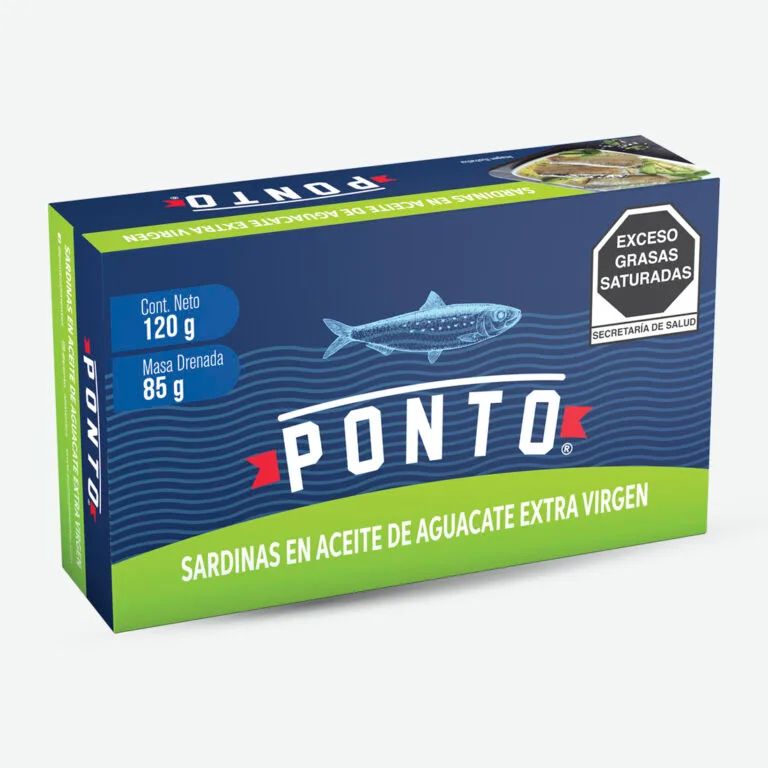 Sardinas en aceite de aguacate extra virgen
