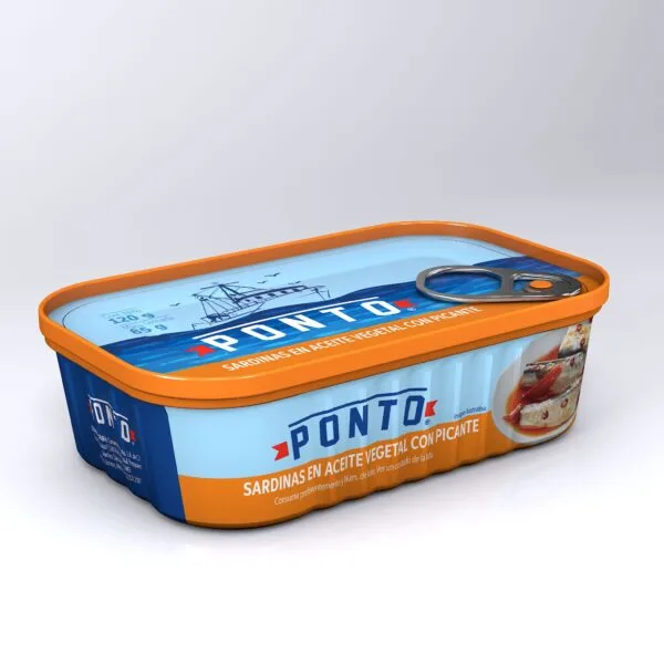 Sardinas en aceite vegetal con picante